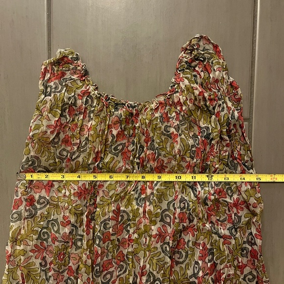 Rina Dhaka Sheer Mini Sleeveless Beaded Swing/Trapeze Dress - Picture 9 of 10